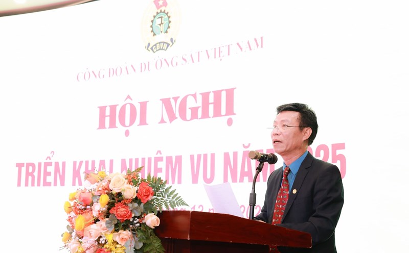 Mr. Mai Thanh Phuong - Chairman of Vietnam Railway Trade Union. Photo: Hai Nguyen.