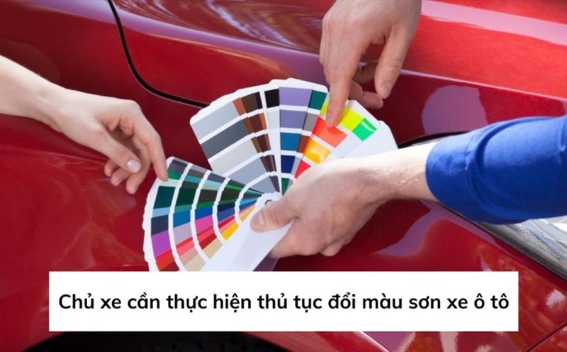 Changing the paint color will require changing the vehicle registration. Photo: Phong Nguyen