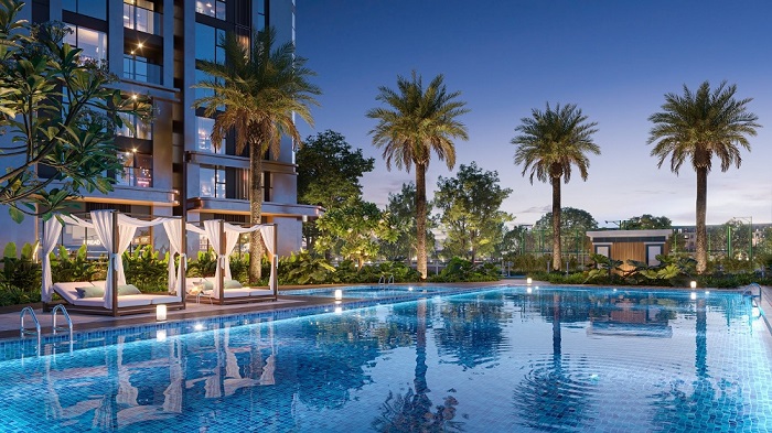 Be boi duoc thiet ke theo phong cach cua cac khach san cao cap.