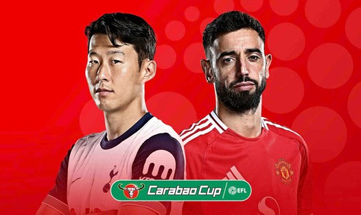 Tottenham đối đầu Man United tại Carabao Cup.  Ảnh: Sky Sports