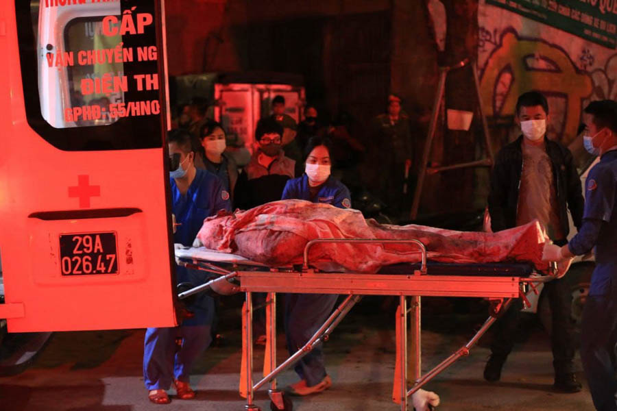 The coffee shop fire killed 11 people. Photo: Anh Tuan