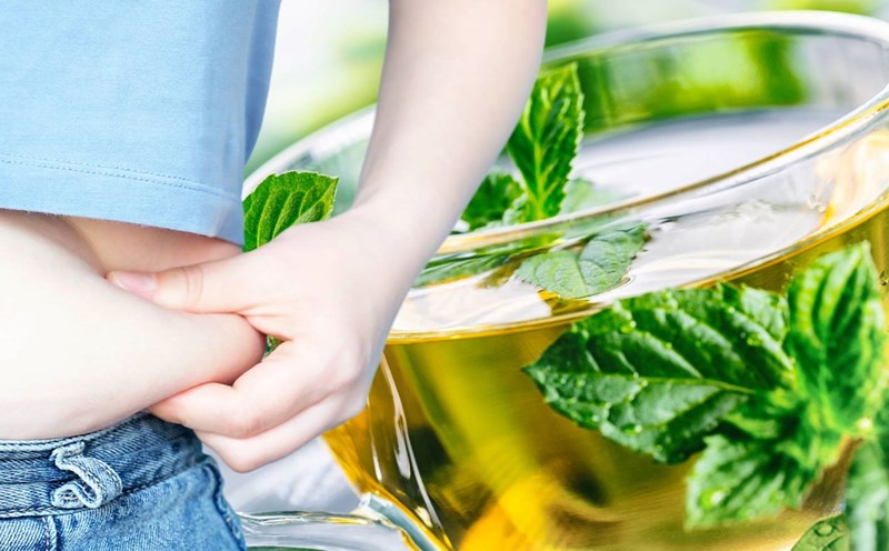Peppermint tea helps reduce fat and lose weight effectively. Graphics: Thanh Thanh