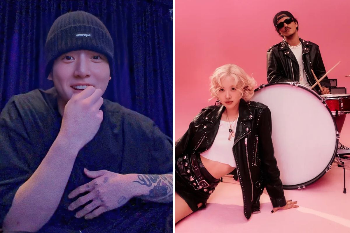 Jungkook hat “APT.” cua Rose (Blackpink) va Bruno Mars. Anh: Naver