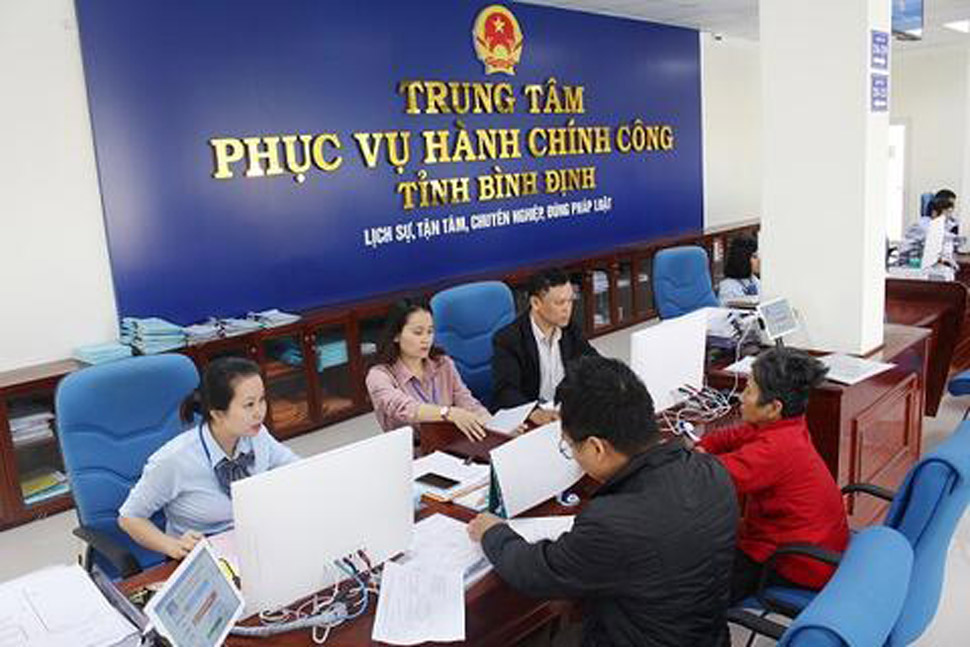 Binh Dinh Provincial Public Administration Service Center. Photo: Binh Dinh Provincial Information Portal