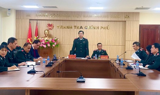 Phó Tổng Thanh tra Chính phủ Dương Quốc Huy tiếp công dân định kỳ tháng 12. Ảnh: Thanh tra Chính phủ