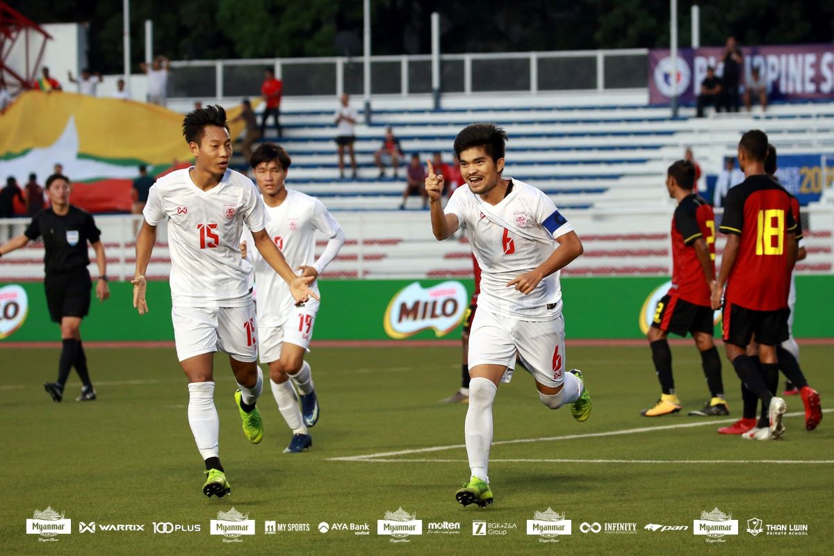 Myanmar team will face many difficulties when facing Vietnam team on away field. Photo: MFF