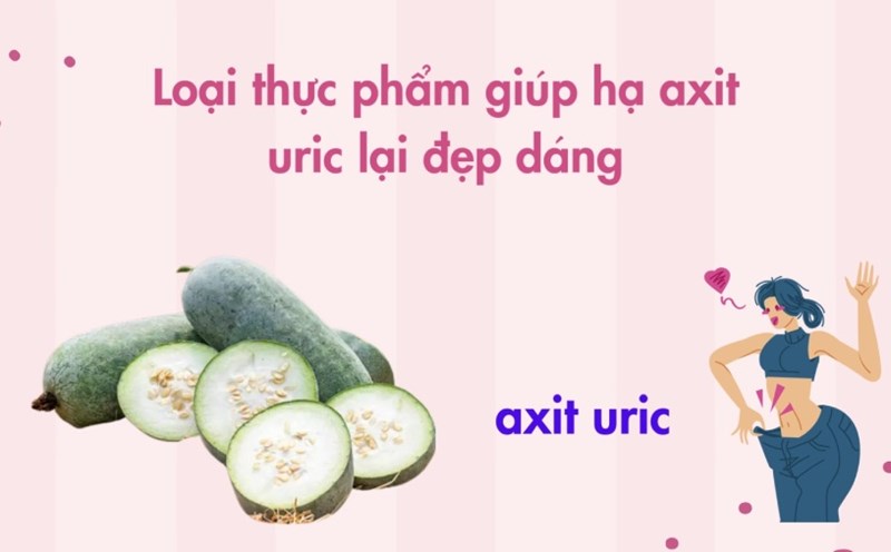 Foods that help lower uric acid and keep you in shape. Graphics: Phuong Anh