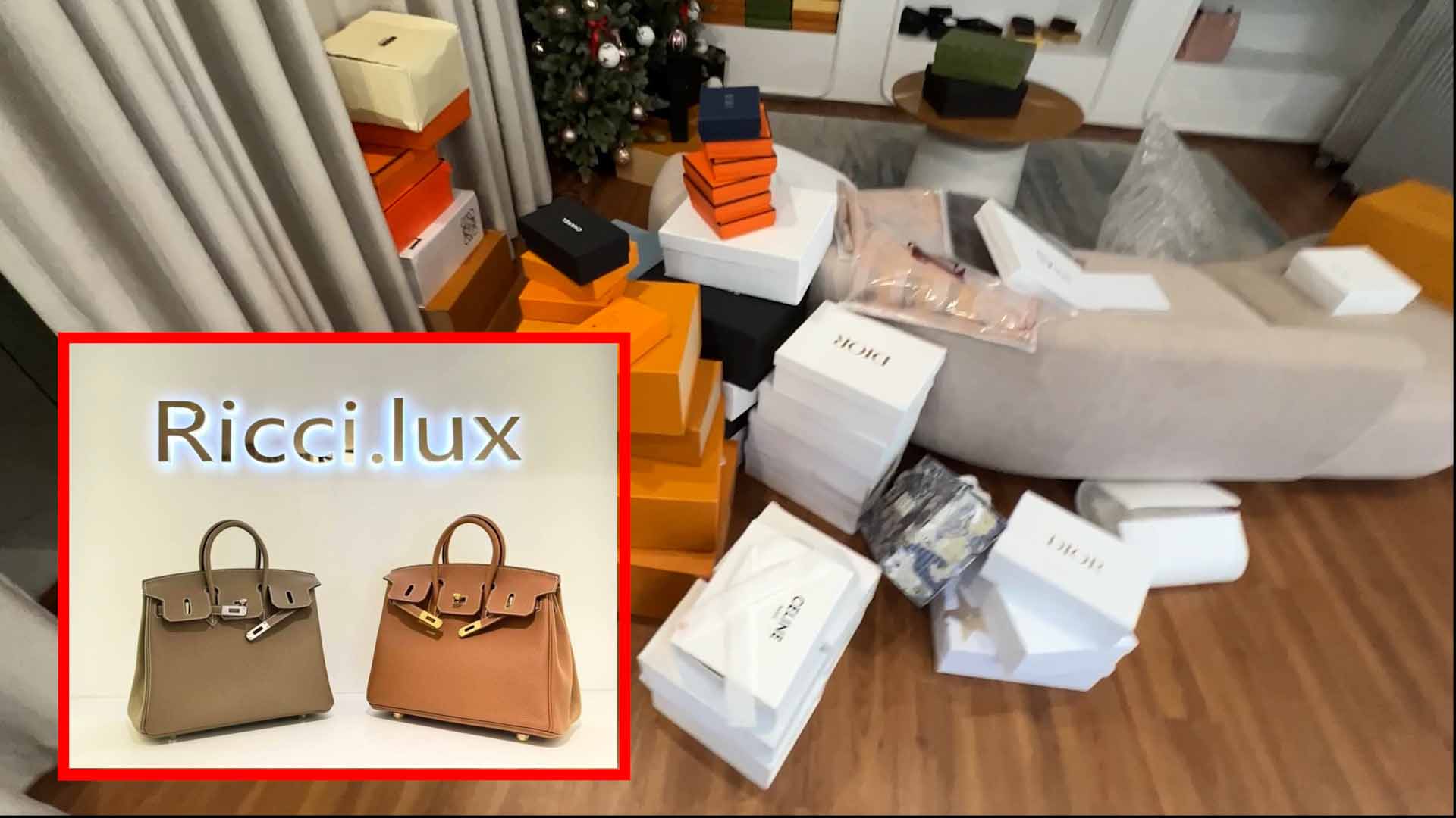 A huge warehouse of "fake" bags was recorded by reporters at stores selling fake branded goods. Photo: PV