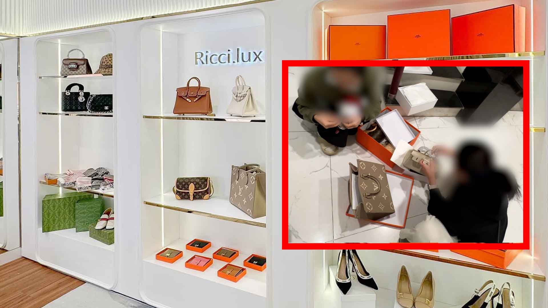 Many places selling cheap branded goods have tricks to avoid inspection by authorities. Photo: PV