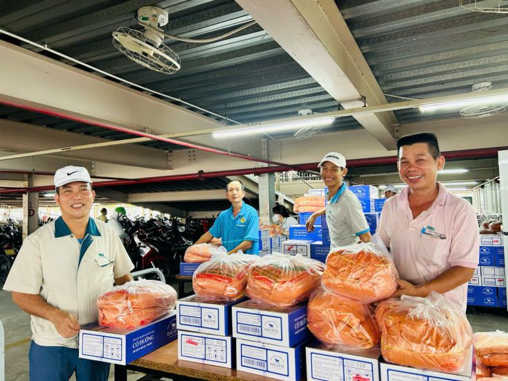 The grassroots trade union of TKG Taekwang Vina Joint Stock Company has many activities to take care of workers on the occasion of Lunar New Year 2025. Photo: Ha Anh Chien