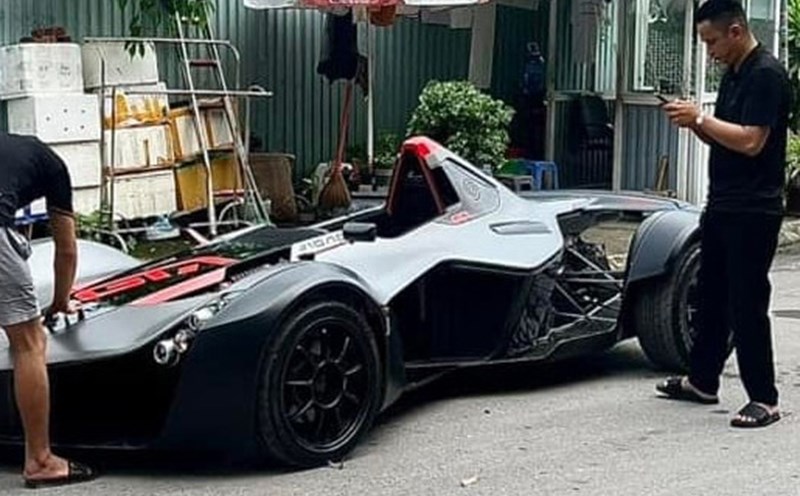 BAC Mono appearing in Hai Phong is attracting attention in the car-loving community in Vietnam. Photo: Dau Quang Minh