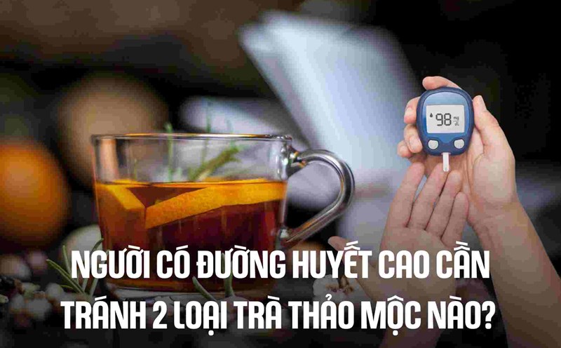 What two herbal teas should people with high blood sugar avoid?