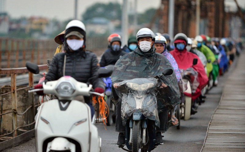 Thoi tiet hau het cac tinh thanh mien Bac khong mua, ret dam. Anh: LDO