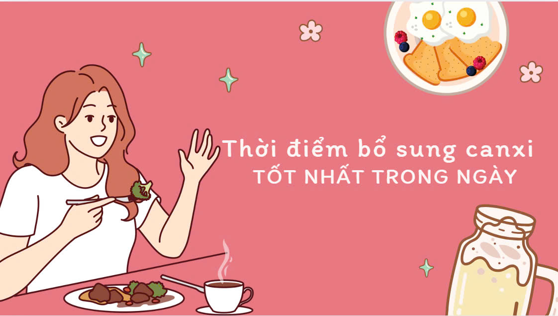 The best time of day to take calcium supplements