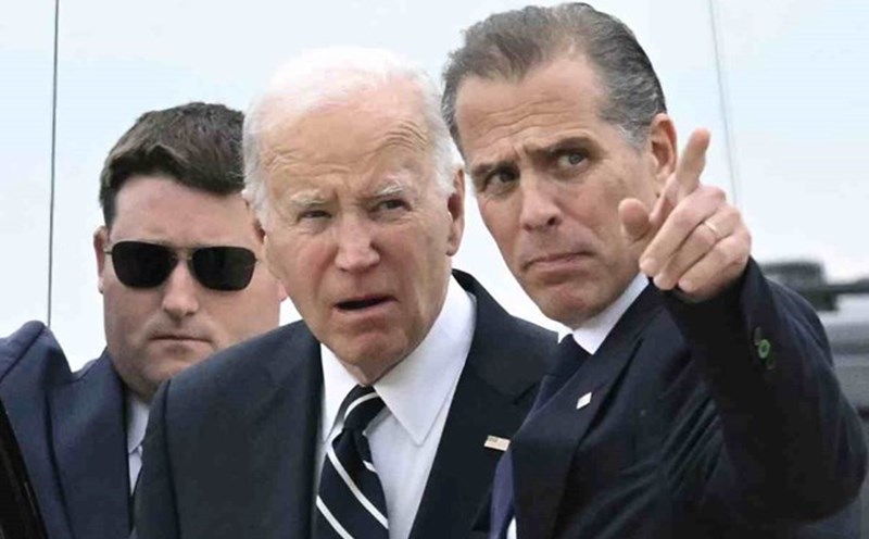US President Joe Biden and his son Hunter Biden (right). Photo: AFP