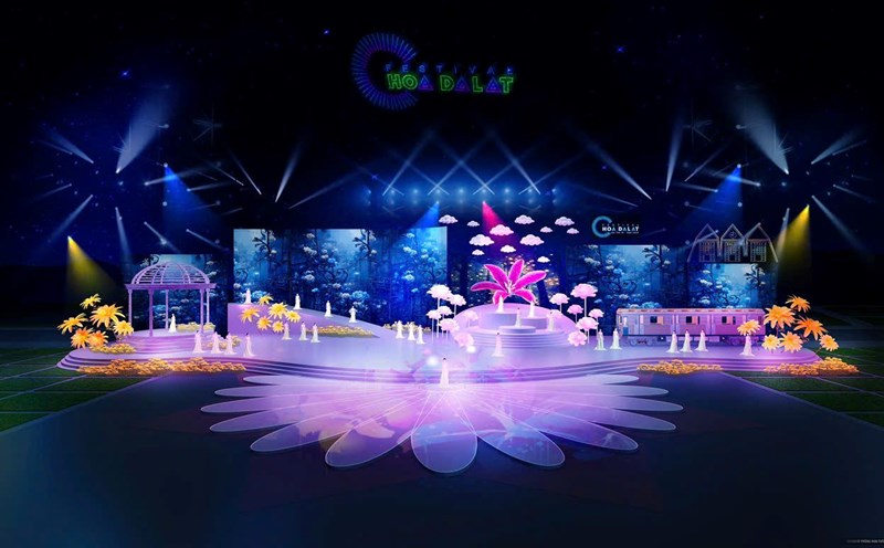 The opening stage of the 2024 Da Lat Flower Festival will be a colorful symphony. Photo: Anh Tuan