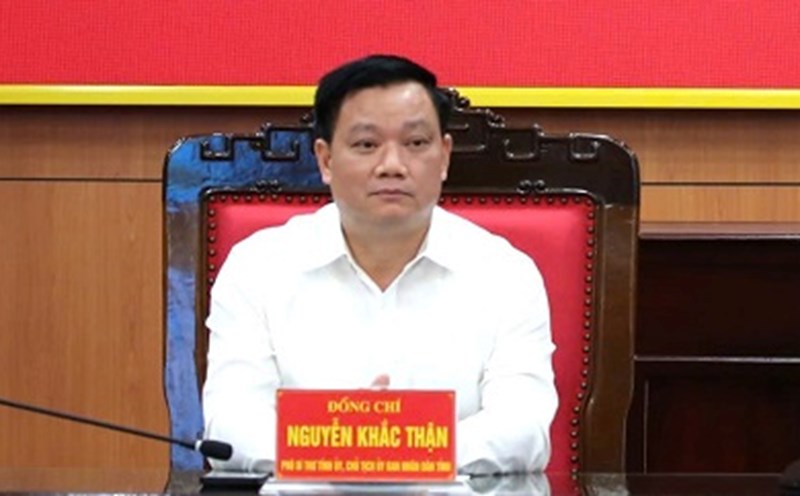 Mr. Nguyen Khac Than - Deputy Secretary of the Provincial Party Committee, Chairman of the People's Committee of Thai Binh province was elected to hold the position of Secretary of the Provincial Party Committee. Photo: Nam Hong