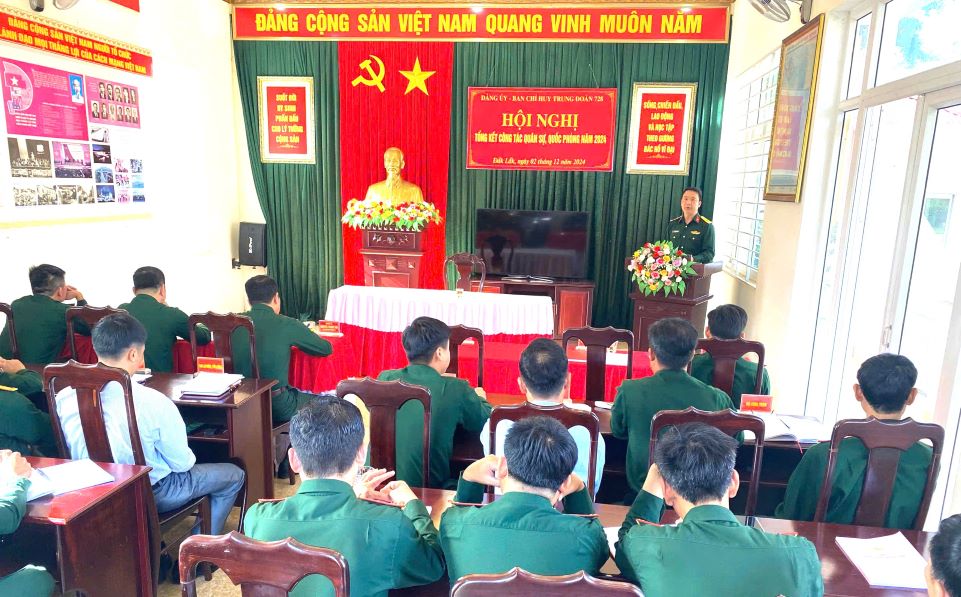 Trung doan 728 luon no luc, hoan thanh nhiem vu duoc giao. Anh: Quoc Huy