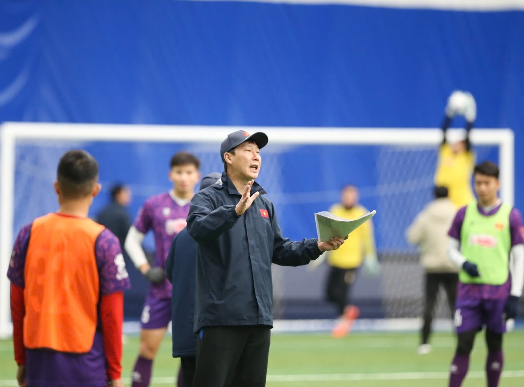 The Vietnamese team has shown progress after training in Korea. Photo: VFF