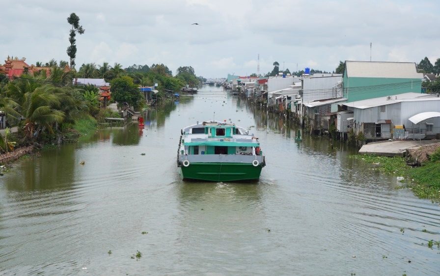 Kenh Cai San qua cac tinh An Giang, TP Can Tho va tinh Kien Giang. Anh: Yen Phuong