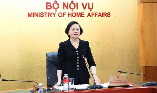 Bộ trưởng Bộ Nội vụ Phạm Thị Thanh Trà. Ảnh: Bộ Nội vụ