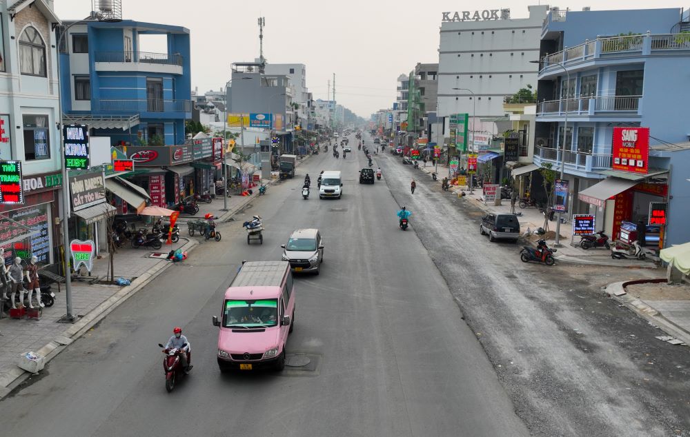 The appearance of the hundred billion dong road in Ho Chi Minh City has been cleared
