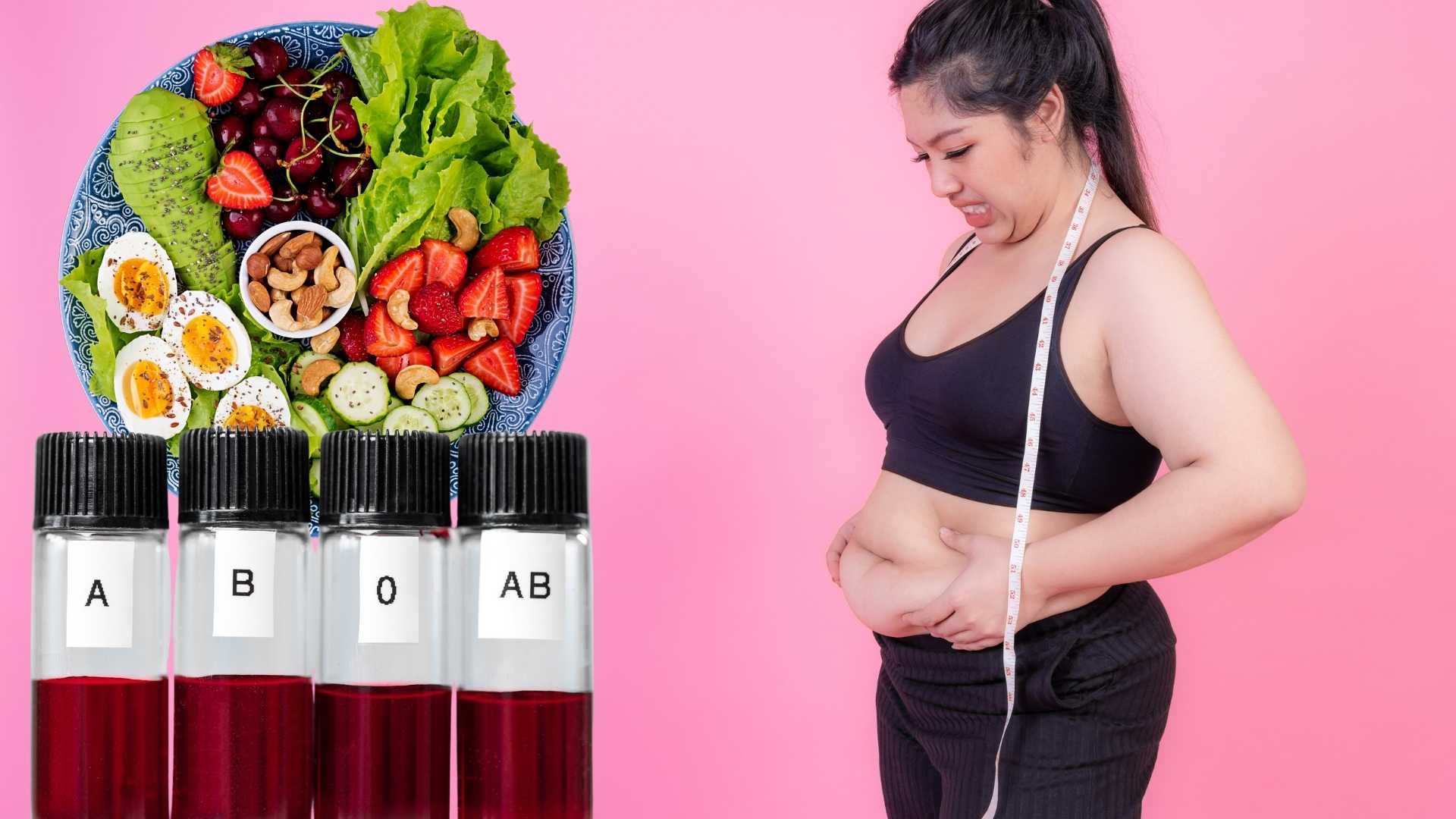 We can reduce belly fat and lose weight based on blood type. Graphics: Ha May