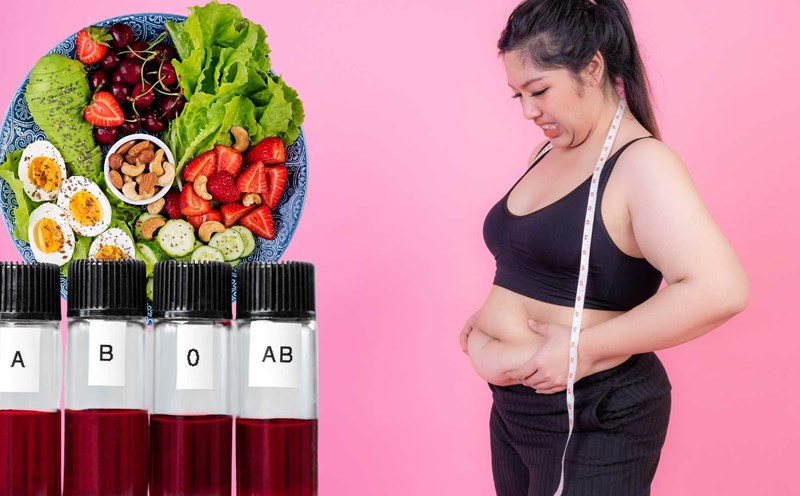 We can reduce belly fat and lose weight based on blood type. Graphics: Ha May