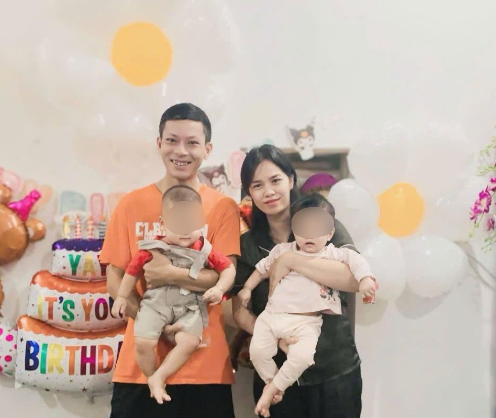 The happiness of a couple after 13 years of infertility. Photo: BVCC