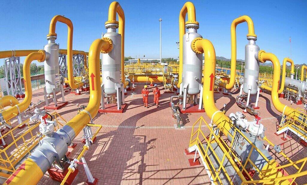 The compressor station of the Power of Siberia gas pipeline in Hebei province, northern China. Photo: Xinhua
