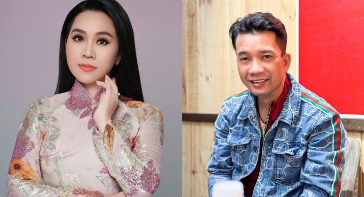 Hong Phuong supports musician Huynh Nhat Huy. Photo: Artist provided.