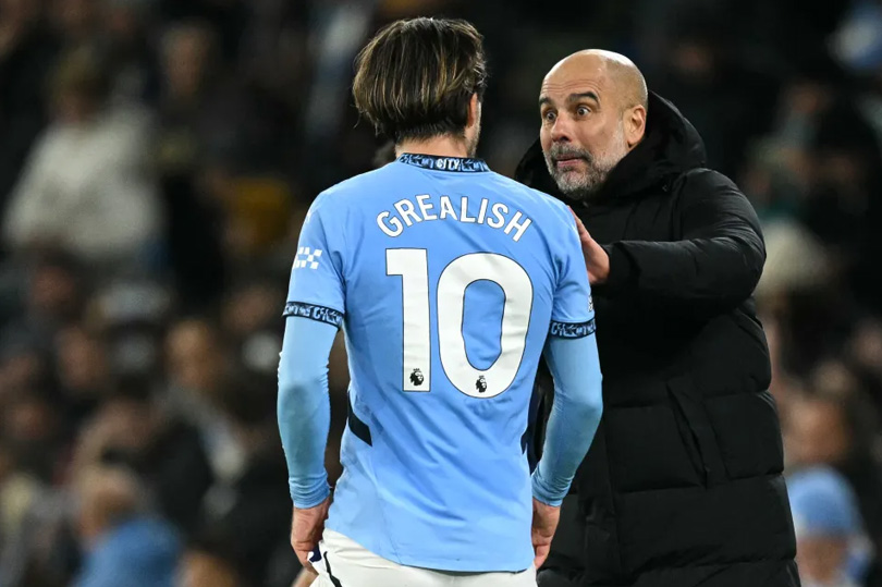 Pep Guardiola co le can mao hiem hon voi kha nang cua Jack Grealish. Anh: AFP