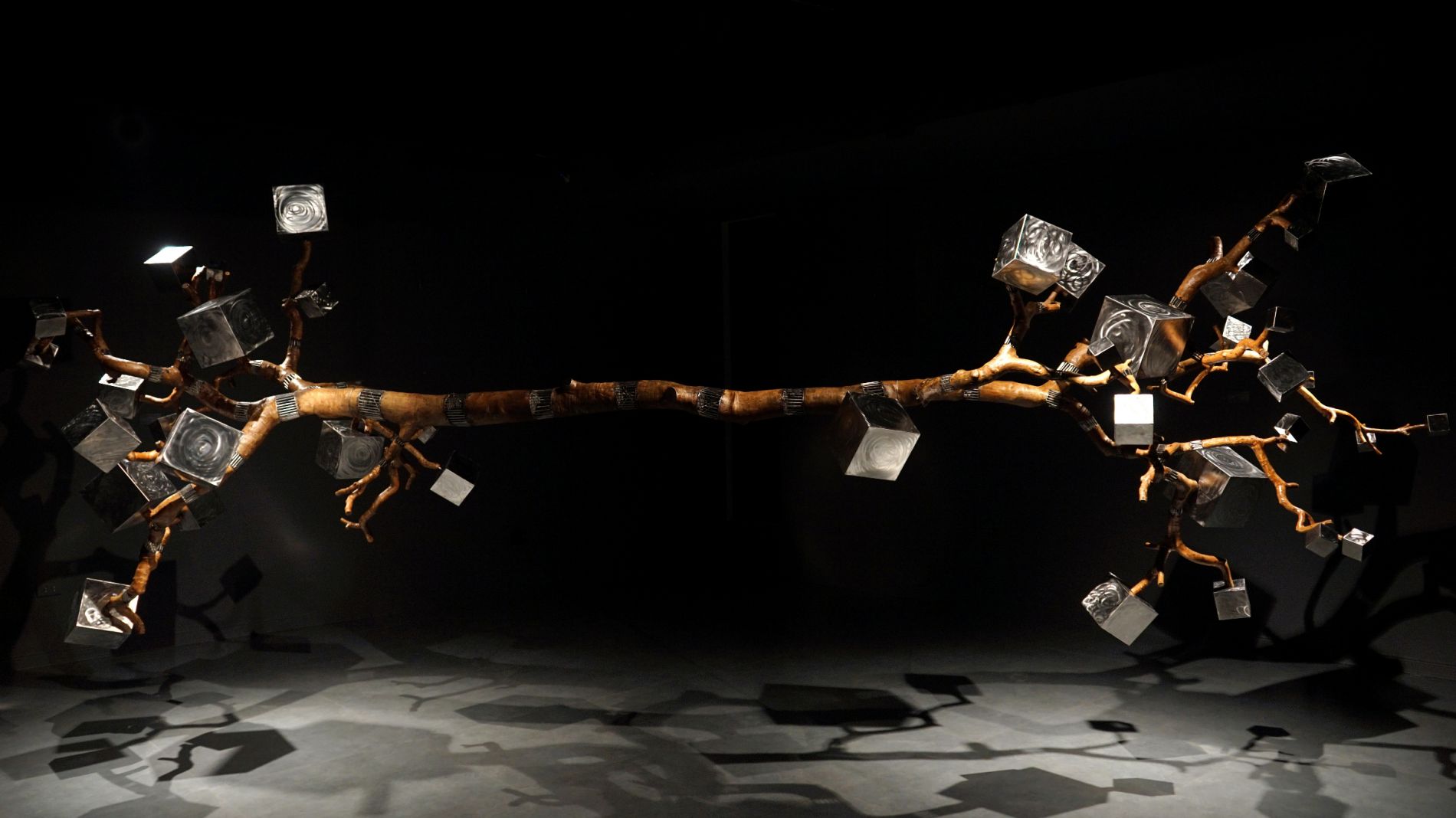 Incarnation (15), Wood, stainless steel, 2023 - 2024. Photo: Hanoi Studio Gallery