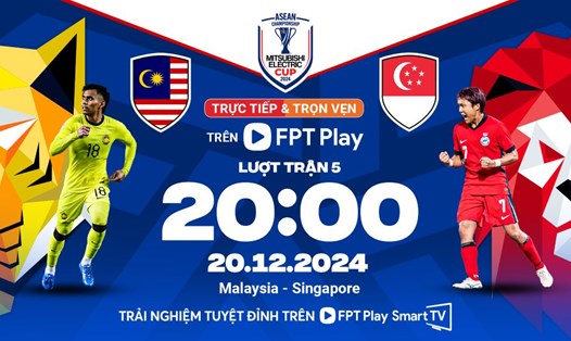 Malaysia tiếp đón Singapore ở lượt trận cuối vòng bảng ASEAN Cup 2024. Ảnh: FPT Play