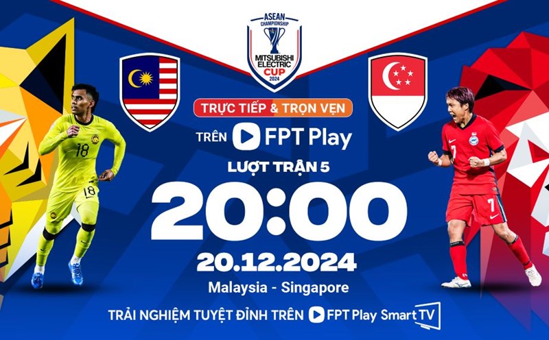 Malaysia hosts Singapore in the final match of the 2024 ASEAN Cup group stage. Photo: FPT Play