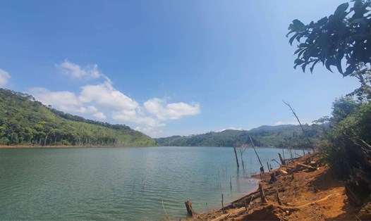 Thượng nguồn sông Đăk Bla, dòng sông dài 139km bắt nguồn từ chân núi Ngọc Linh ở huyện Tu Mơ Rông, tỉnh Kon Tum. Ảnh: Hải An