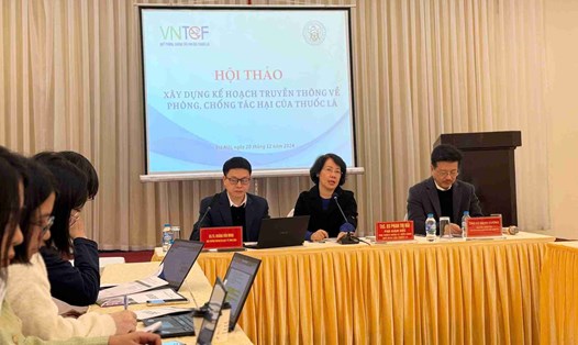 BS Phan Thị Hải - Phó Giám đốc Quỹ nói về kế hoạch truyền thông về phòng, chống tác hại của thuốc lá. Ảnh: Hương Giang