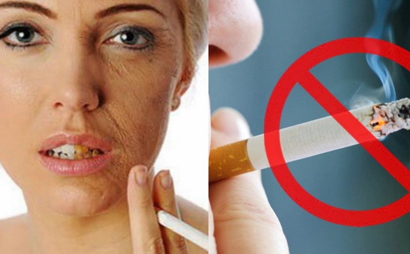 Cigarettes are the silent enemy of the skin. Graphics: Huong Giang
