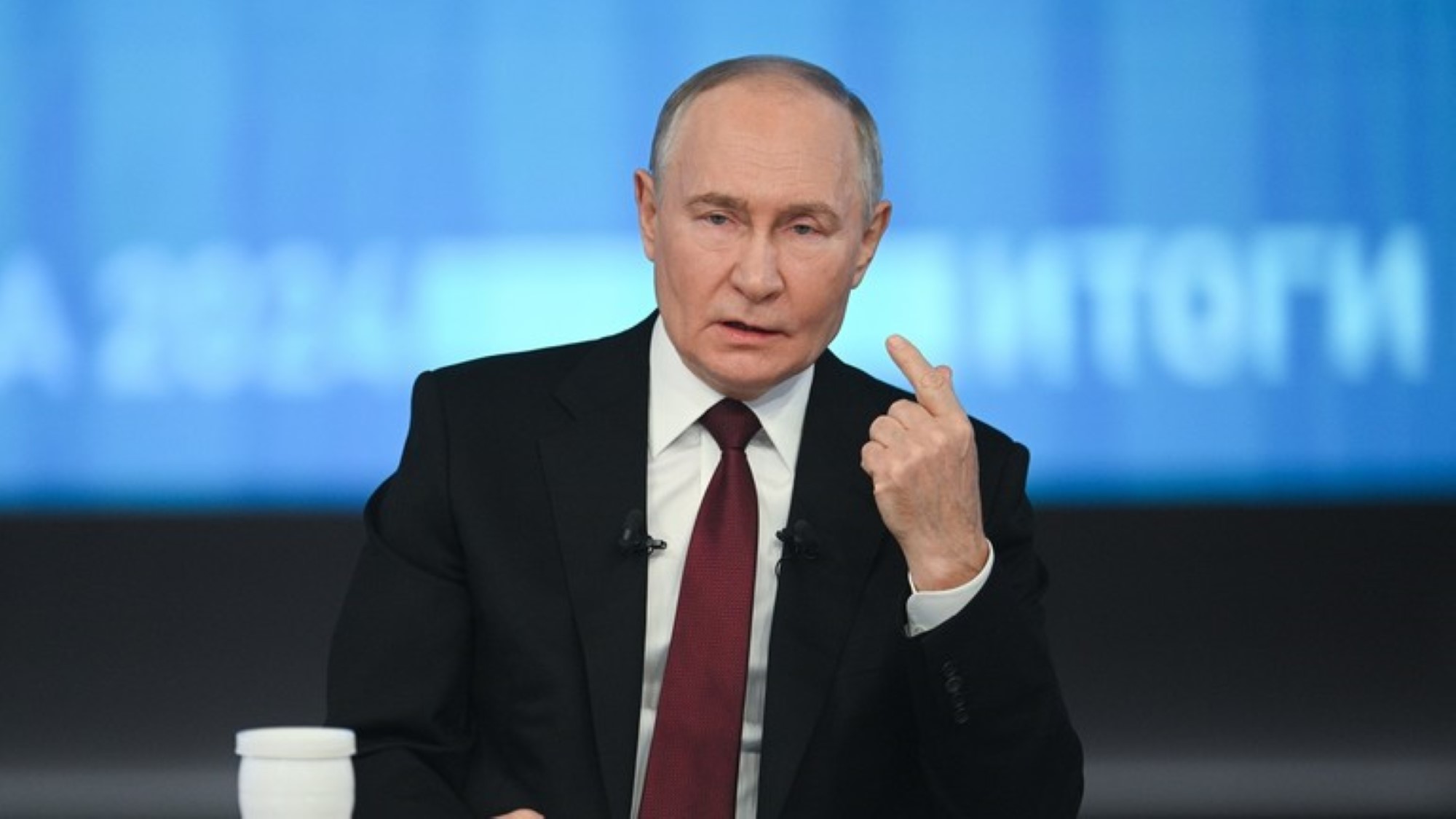 Russian President Vladimir Putin at his annual press conference on December 19, 2024. Photo: Kremlin