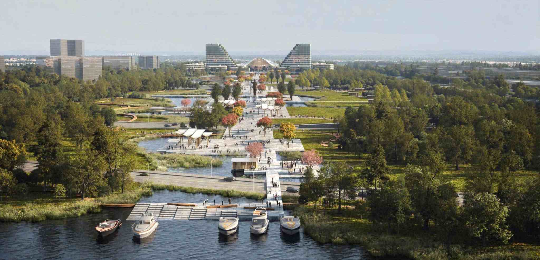Perspective of Hai Phong City Administrative Center under construction in Thuy Nguyen district, expected to be completed in 2025. Photo: Project Management Board