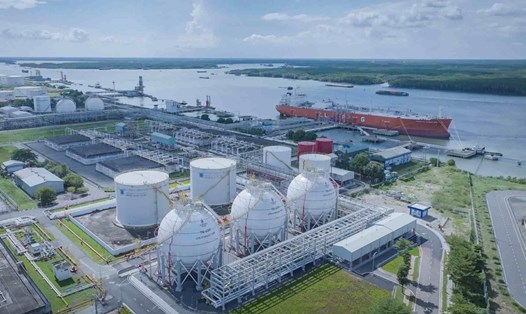 Khu tổ hợp bồn chứa LPG. Ảnh: Phan Anh