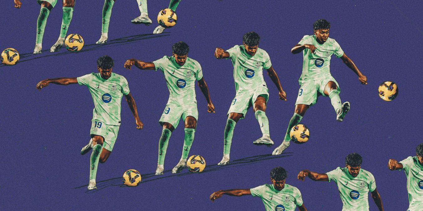 Lamine Yamal's trivelas are effective and artistic. Photo: The Athletic