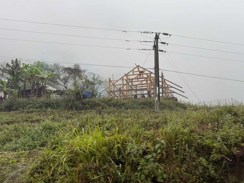 An illegal construction in Sa Pa town. Photo: Lao Cai Portal
