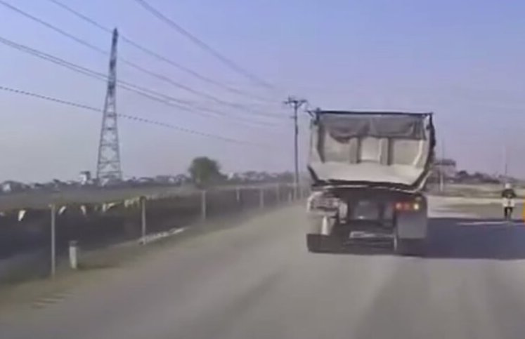 Image recorded before the accident occurred in Hai Duong province. Screenshot