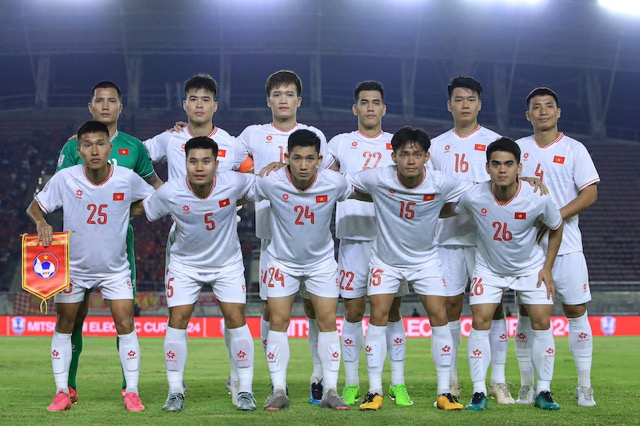 Tuyen Viet Nam rong cua vao ban ket ASEAN Cup 2024 voi ngoi dau bang B. Anh: Minh Dan