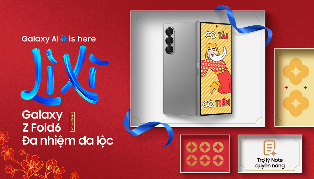 Samsung introduces the Galaxy AI is here program - Lucky money with a Galaxy as desired. Photo: Provided by DN