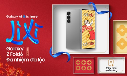 Samsung giới thiệu chương trình Galaxy AI is here - Lì xì một Galaxy như ý. Ảnh: DN cung cấp