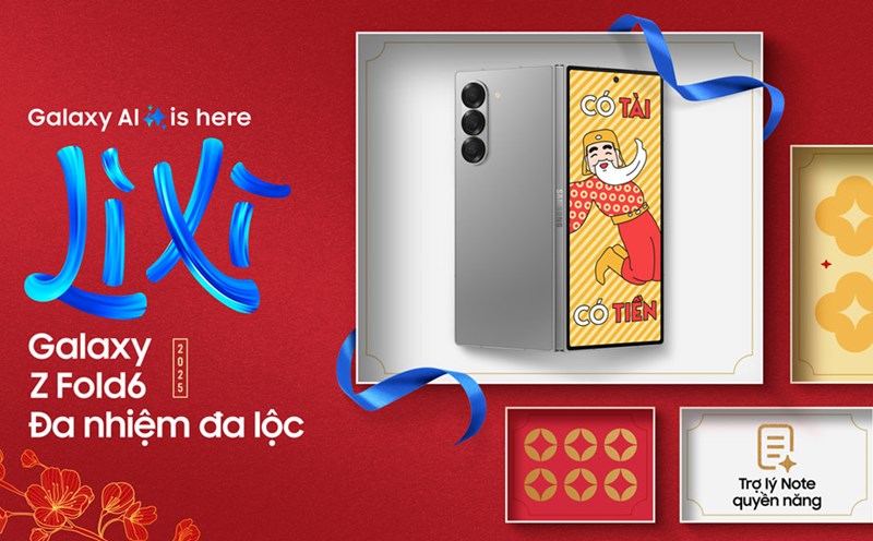 Samsung introduces the Galaxy AI is here program - Lucky money with a Galaxy as desired. Photo: Provided by DN