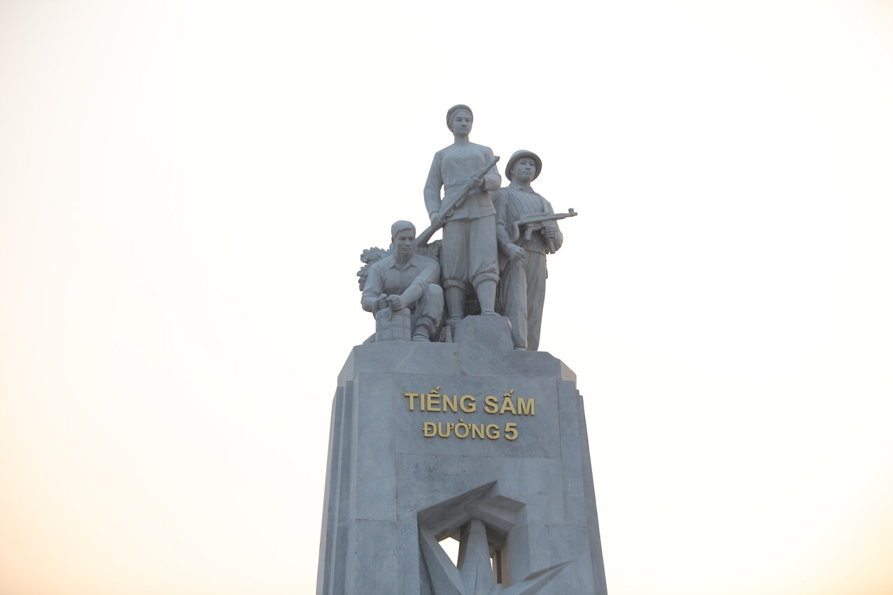 The Thunder Monument on Road 5 in Kim Thanh after completion. Photo: Mai Huong