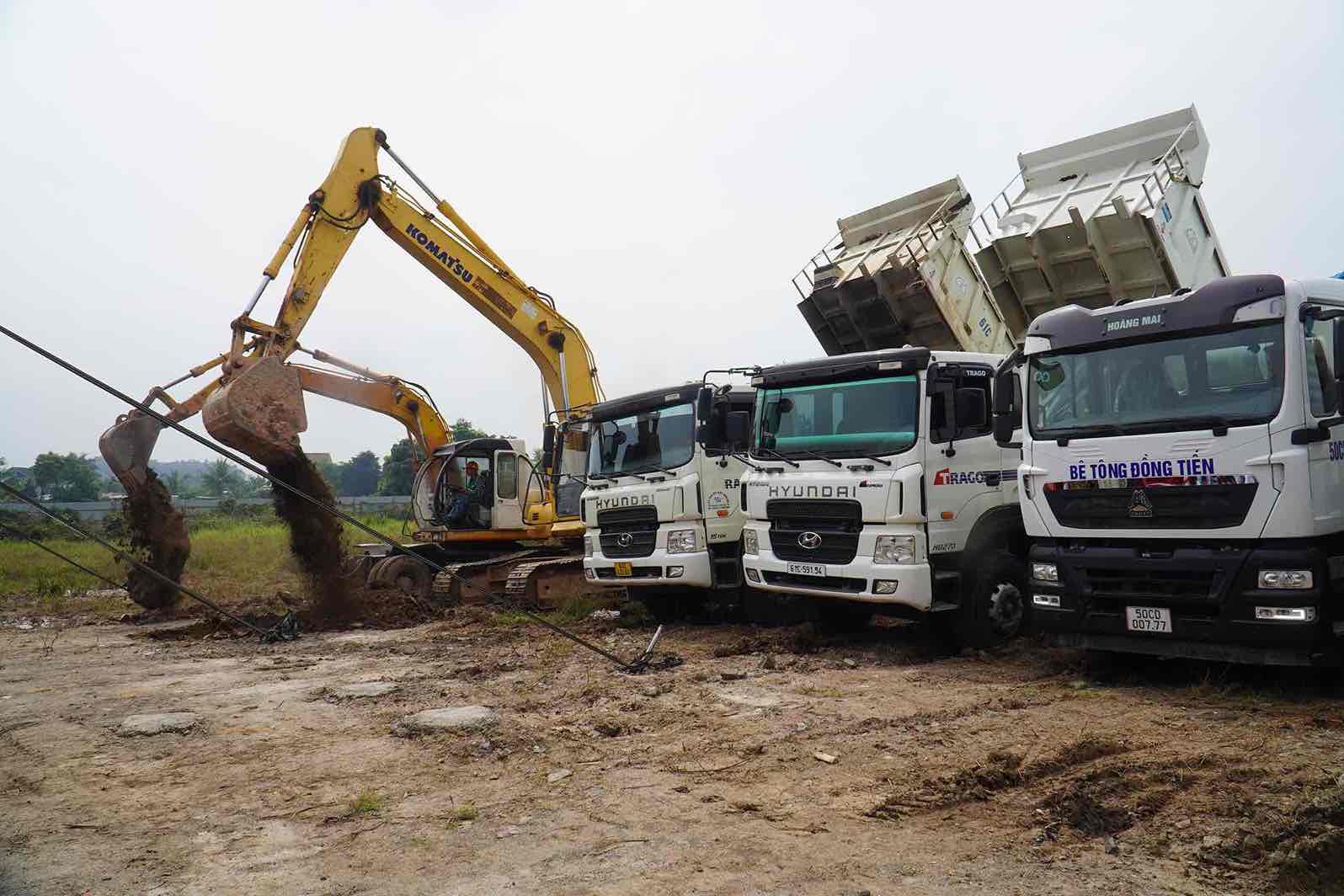 Dong tho du an nha o xa hoi 1.200 can o phuong Phuoc Tan, TP Bien Hoa. Anh: HAC